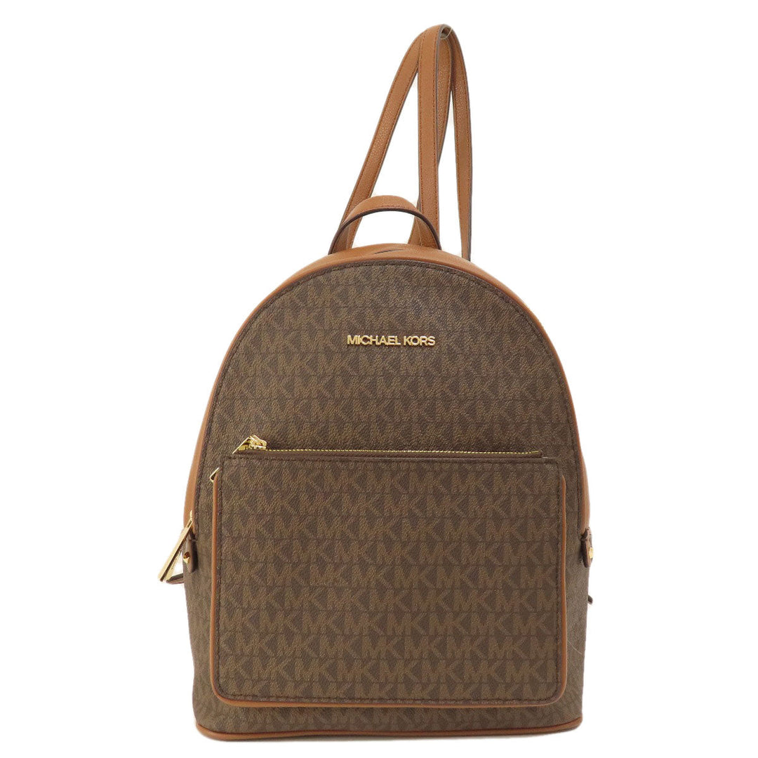 MICHAEL KORS Backpack leather Brown MK signature