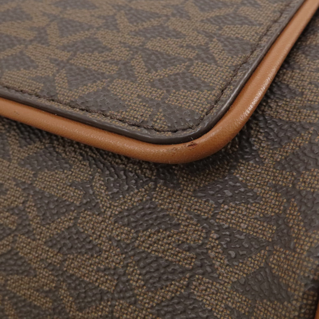 MICHAEL KORS Backpack leather Brown MK signature