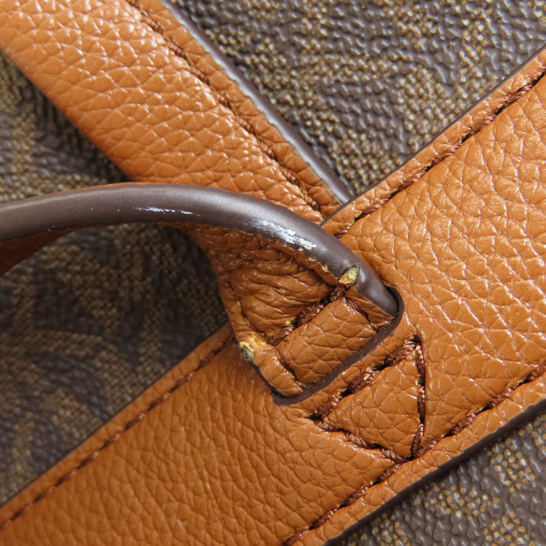 MICHAEL KORS Backpack leather Brown MK signature