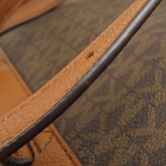 MICHAEL KORS Backpack leather Brown MK signature