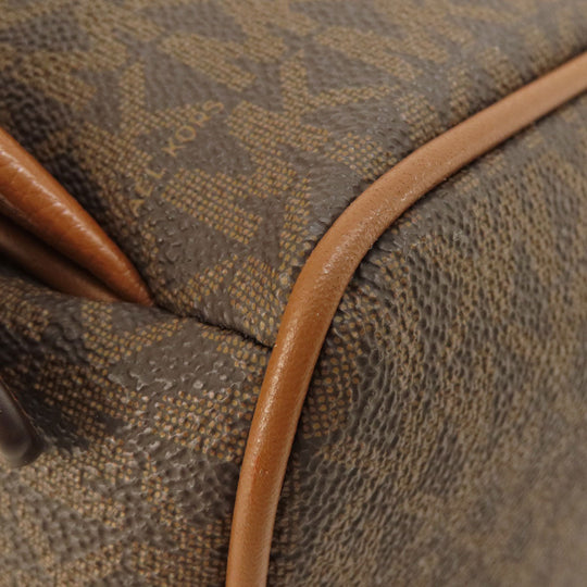 MICHAEL KORS Backpack leather Brown MK signature