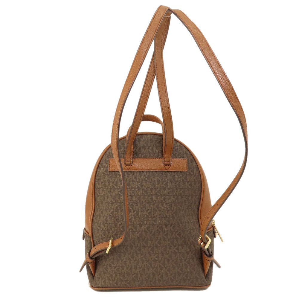 MICHAEL KORS Backpack leather Brown MK signature