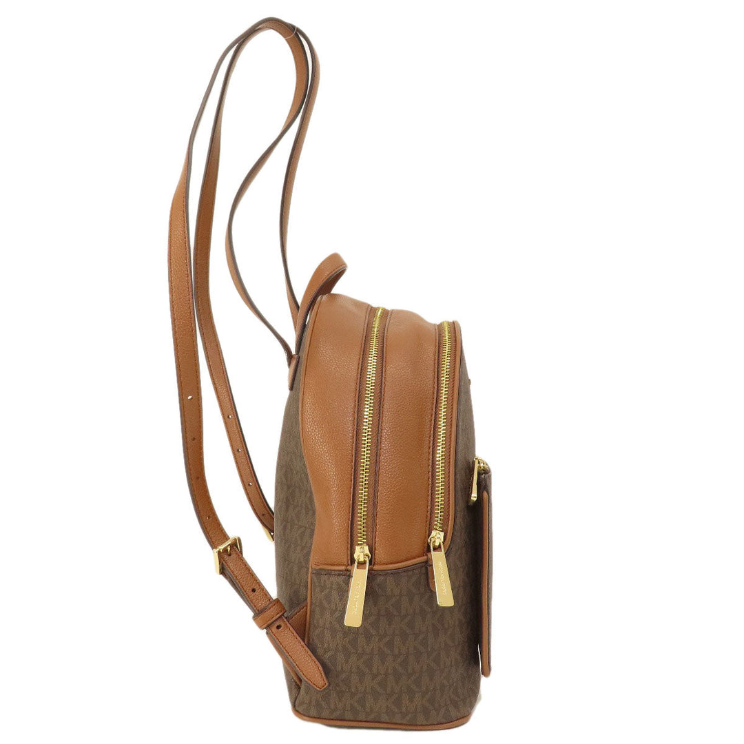 MICHAEL KORS Backpack leather Brown MK signature
