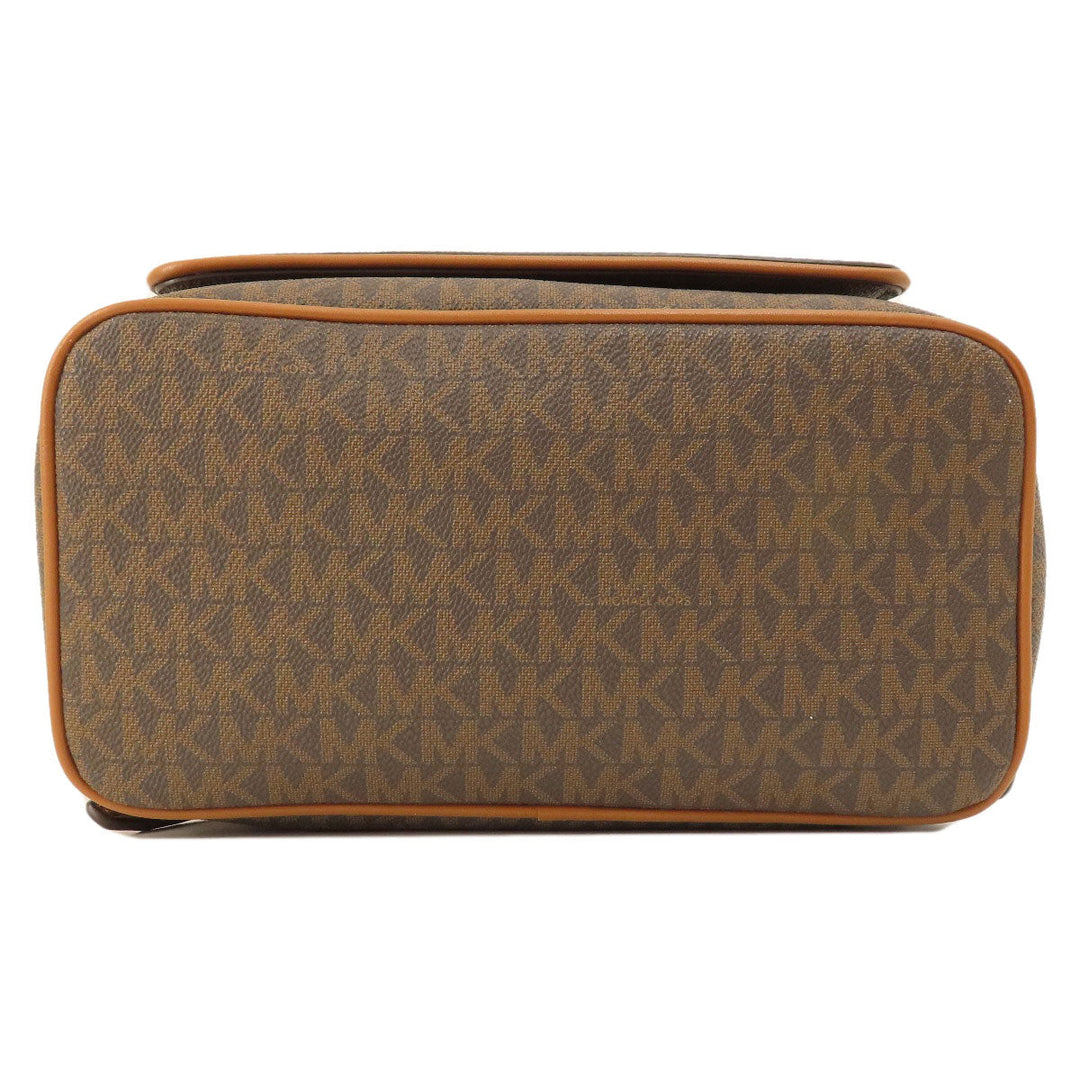 MICHAEL KORS Backpack leather Brown MK signature