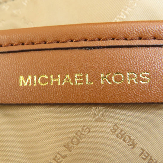 MICHAEL KORS Backpack leather Brown MK signature