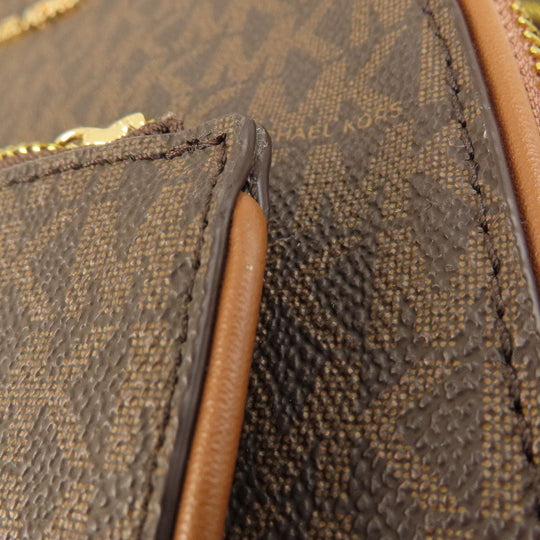 MICHAEL KORS Backpack leather Brown MK signature