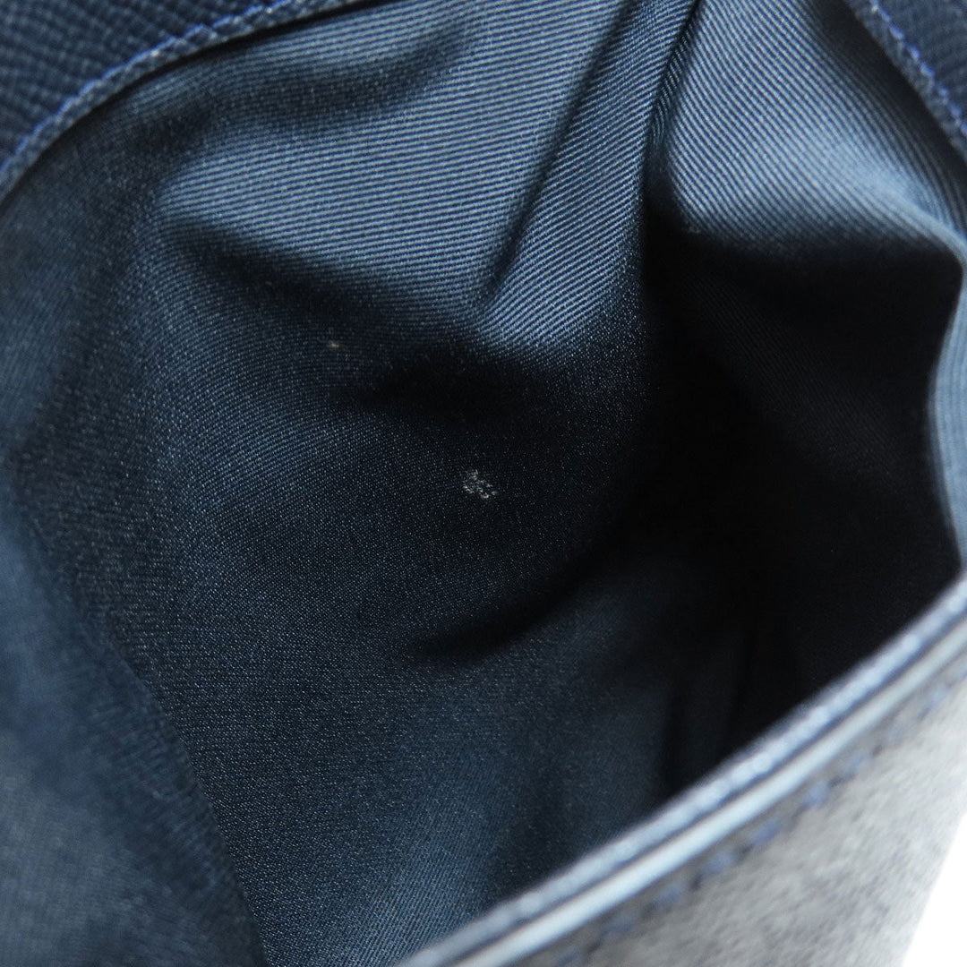 COACH Tote Bag F57526 PVC Navy logoMetal Women Used Authentic