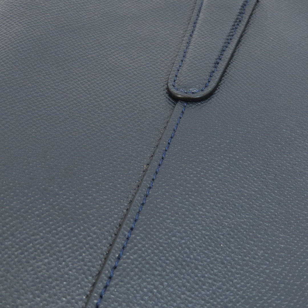 COACH Tote Bag F57526 PVC Navy logoMetal Women Used Authentic