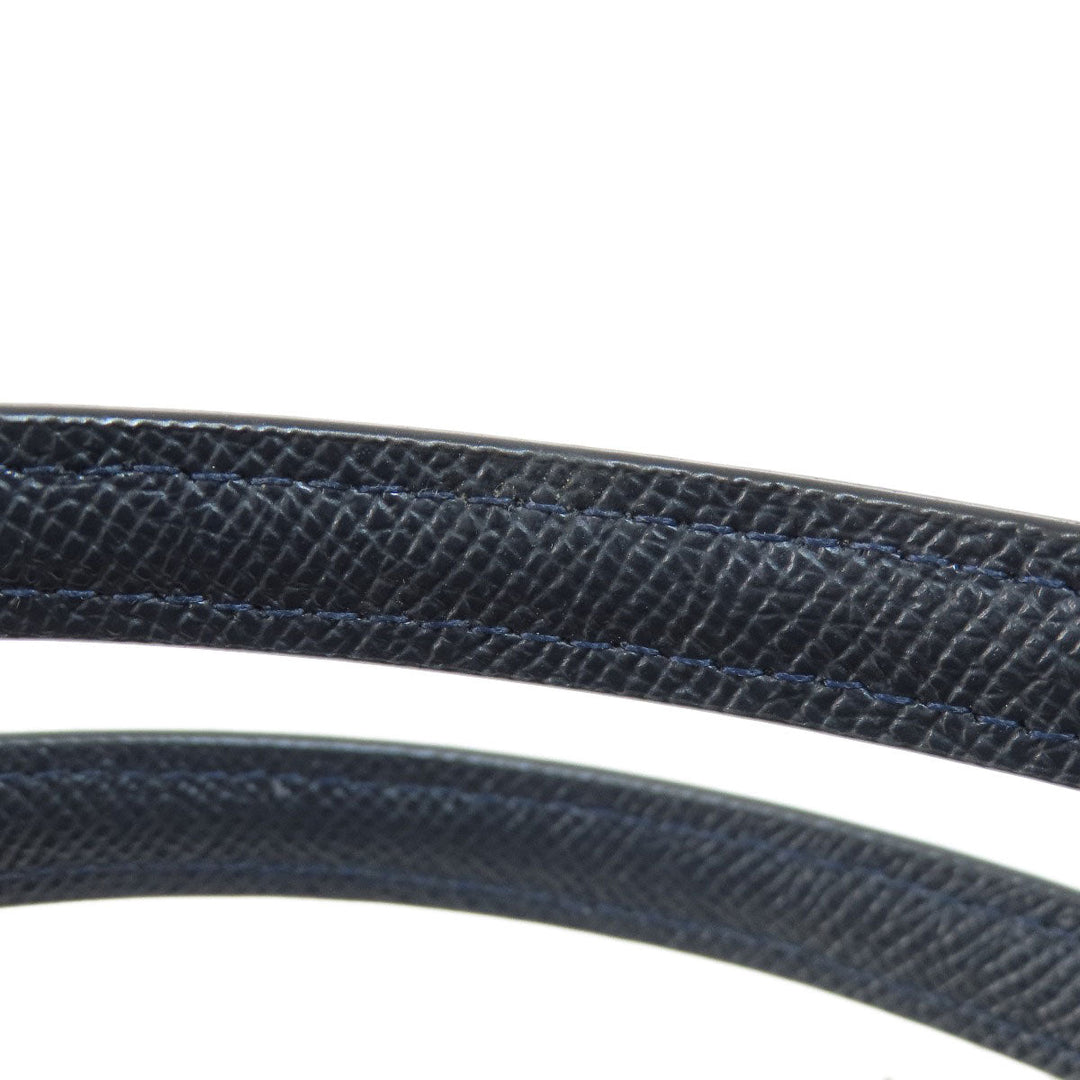 COACH Tote Bag F57526 PVC Navy logoMetal Women Used Authentic