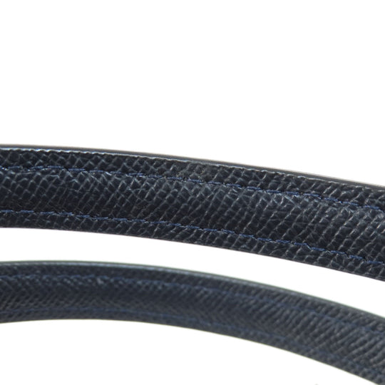 COACH Tote Bag F57526 PVC Navy logoMetal Women Used Authentic