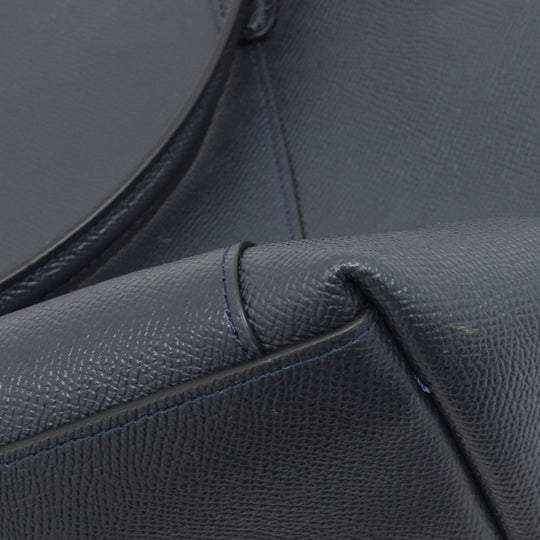 COACH Tote Bag F57526 PVC Navy logoMetal Women Used Authentic