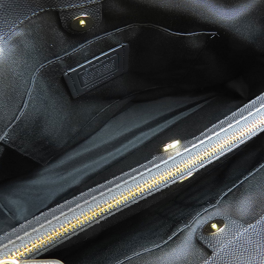 COACH Tote Bag F31474 PVC black logo