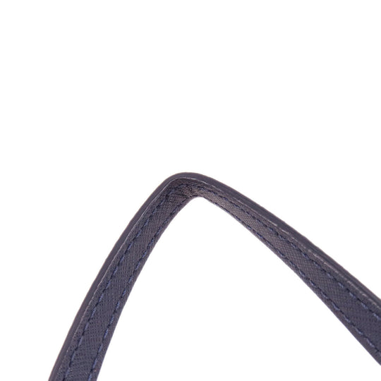 MICHAEL KORS Tote Bag PVC Navy logo Women Used Authentic