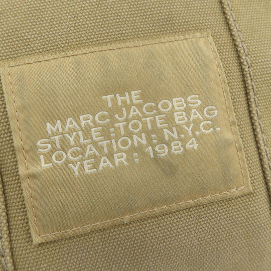 MARC JACOBS Handbag canvas Brown The Tote Bag 2WAY Women Used Authentic