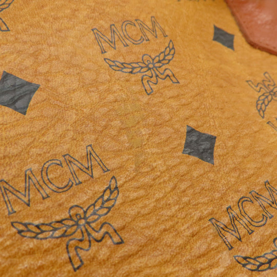 MCM Boston Duffel bag PVC Brown Mini Boston Women Used Authentic