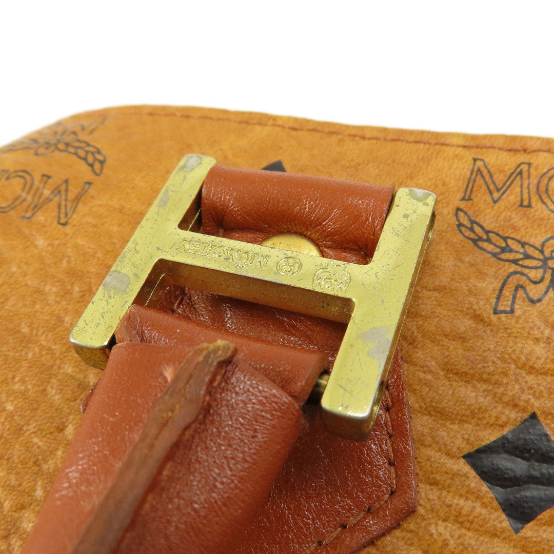 MCM Boston Duffel bag PVC Brown Mini Boston Women Used Authentic