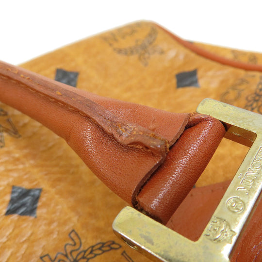 MCM Boston Duffel bag PVC Brown Mini Boston Women Used Authentic