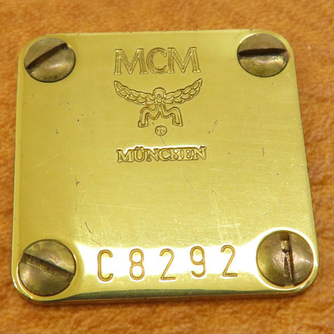 MCM Boston Duffel bag PVC Brown Mini Boston Women Used Authentic