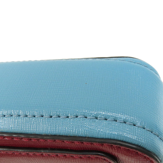 MARC JACOBS Shoulder Bag PVC Red double j snapshot Women Used Authentic