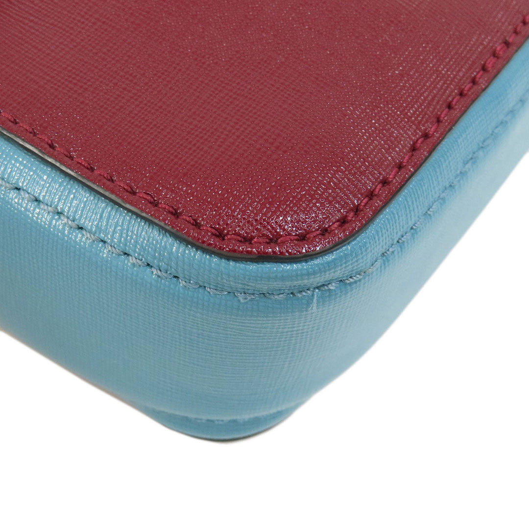 MARC JACOBS Shoulder Bag PVC Red double j snapshot Women Used Authentic