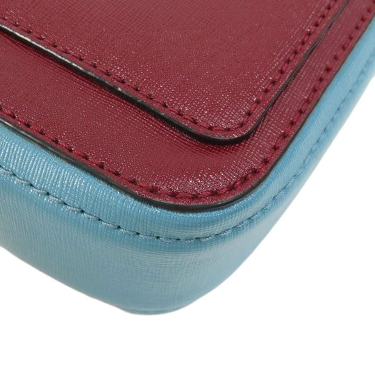 MARC JACOBS Shoulder Bag PVC Red double j snapshot Women Used Authentic