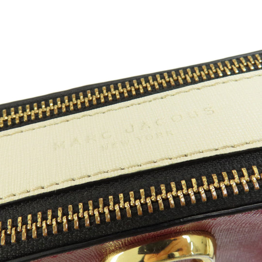 MARC JACOBS Shoulder Bag PVC Red double j snapshot Women Used Authentic