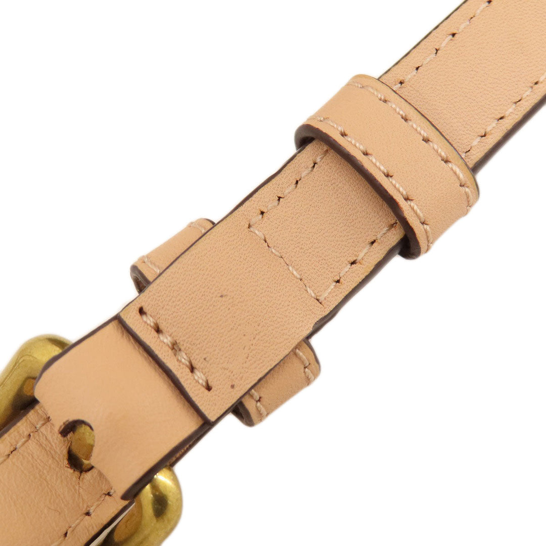 COACH Tote Bag F28366 PVC Brown Signature 2WAY Women Used Authentic