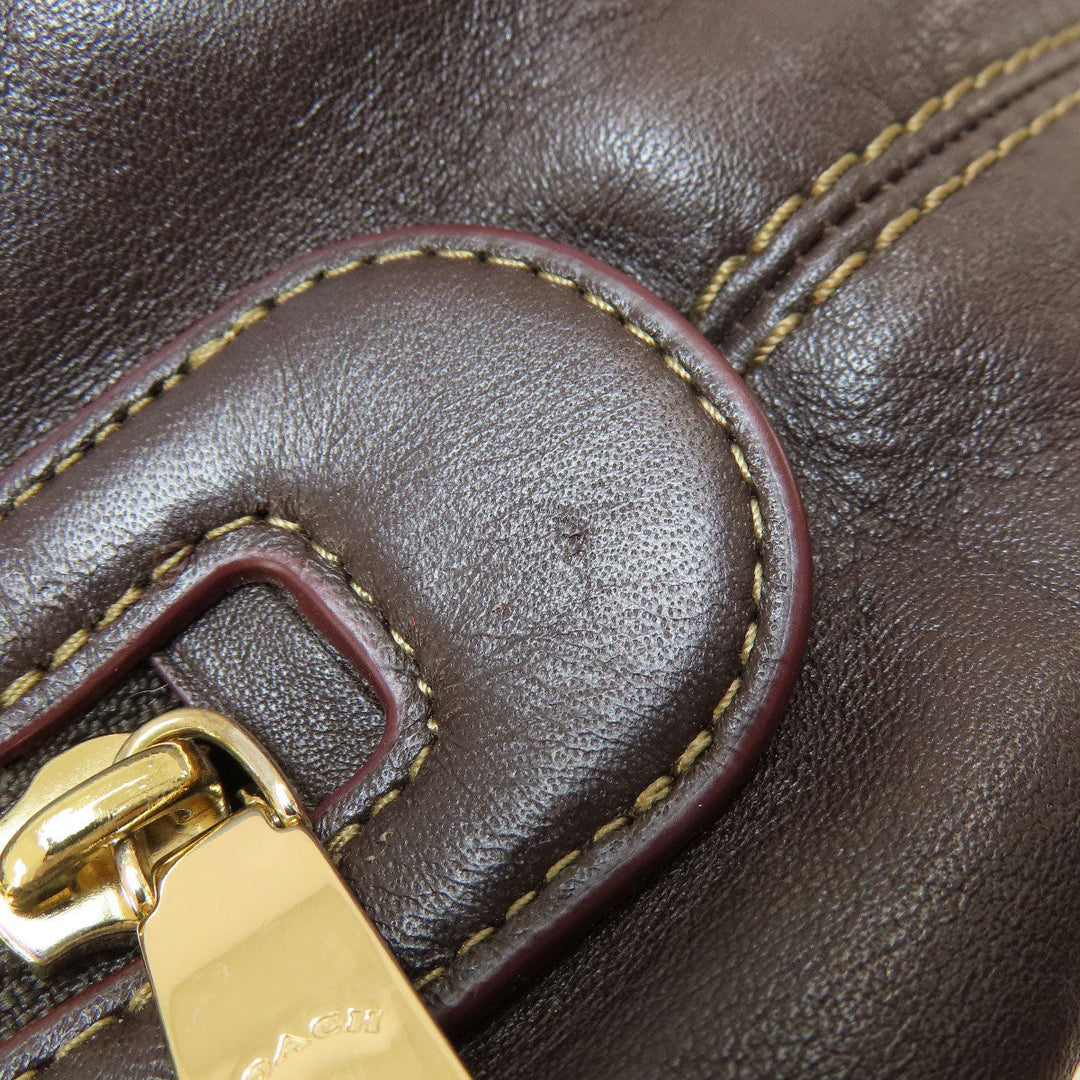 COACH Tote Bag F57612 canvas Brown Signature