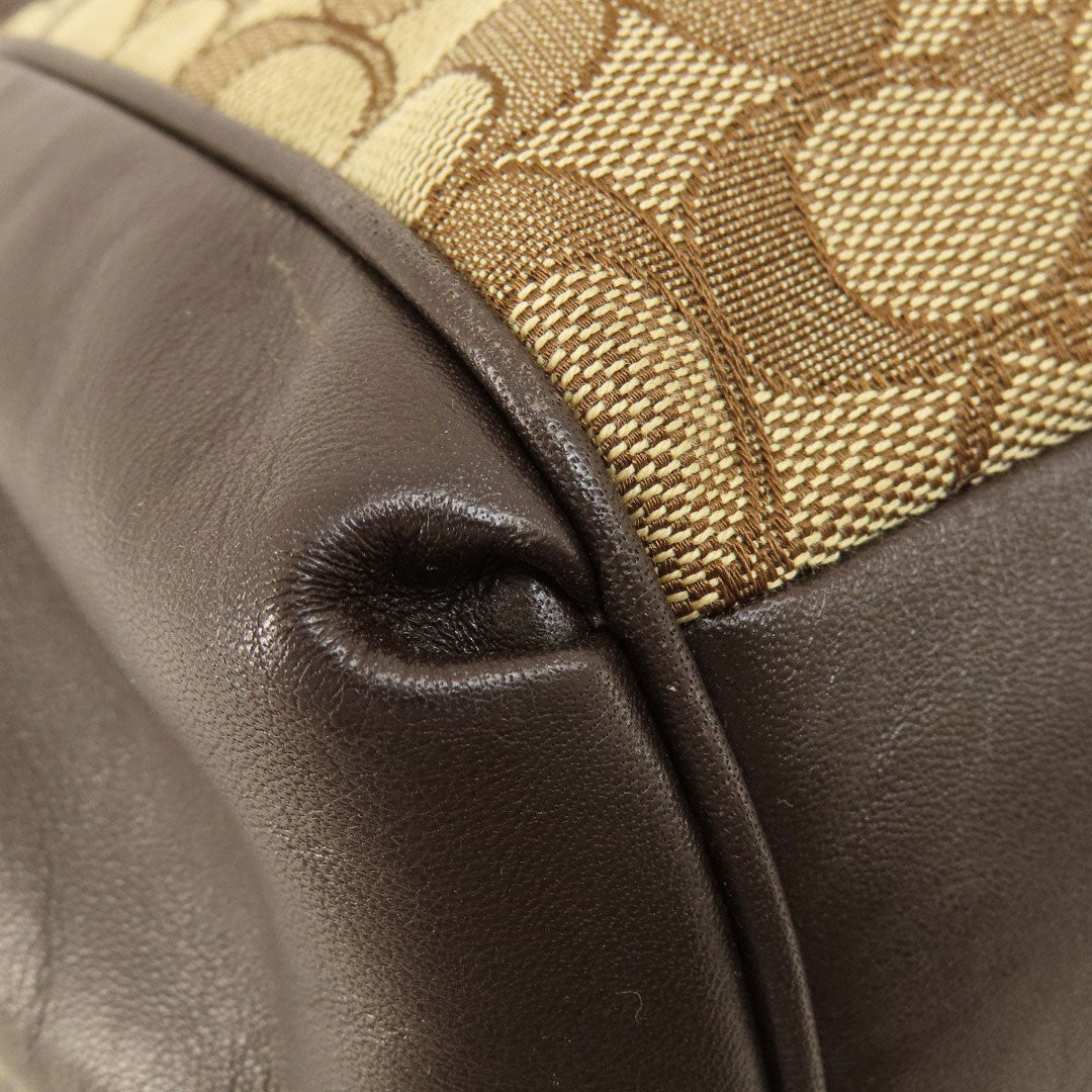 COACH Tote Bag F57612 canvas Brown Signature