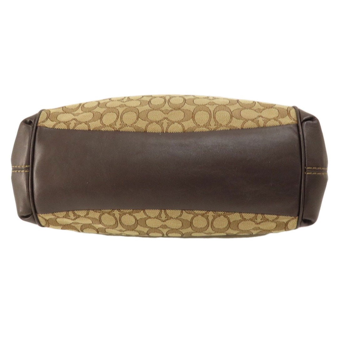 COACH Tote Bag F57612 canvas Brown Signature