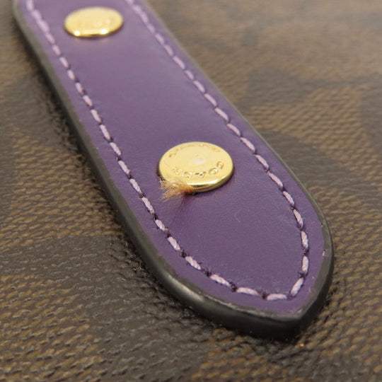 COACH Tote Bag F57842 PVC Brown Signature Women Used Authentic