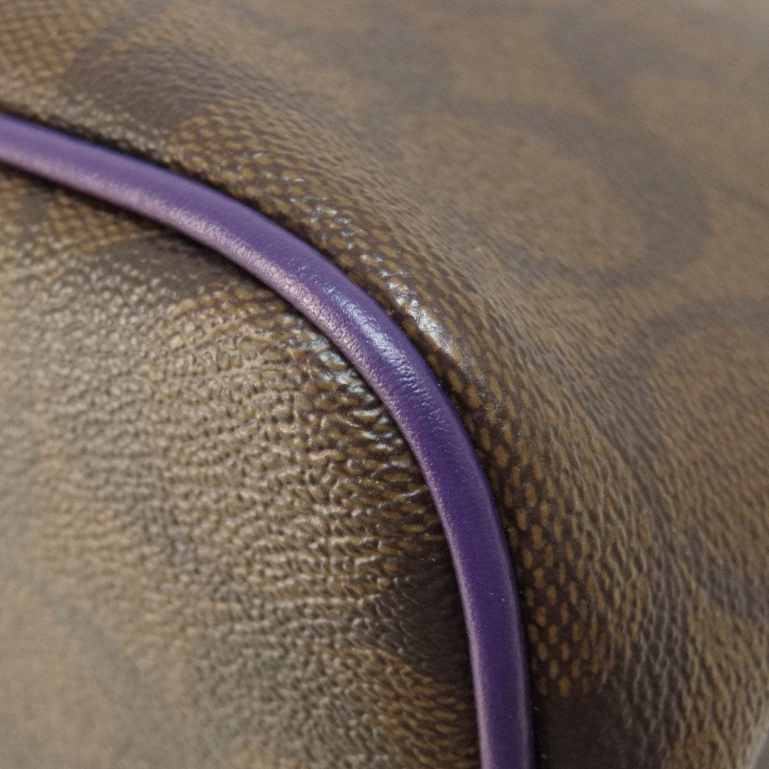 COACH Tote Bag F57842 PVC Brown Signature Women Used Authentic