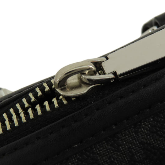 MICHAEL KORS Handbag PVC black MK Signature 2WAY Women Used Authentic