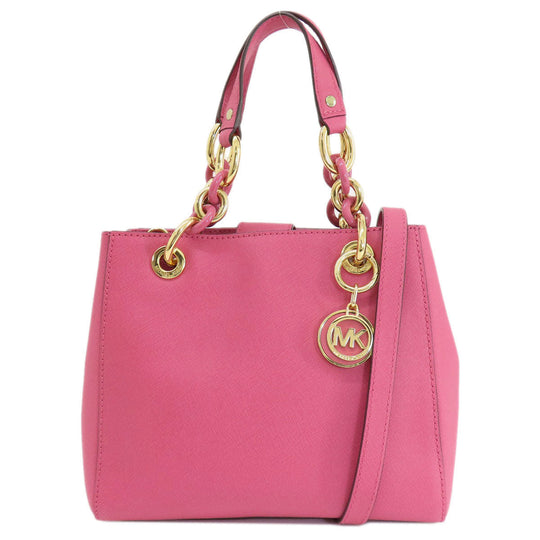 MICHAEL KORS Handbag PVC pink 2WAY Women Used Authentic