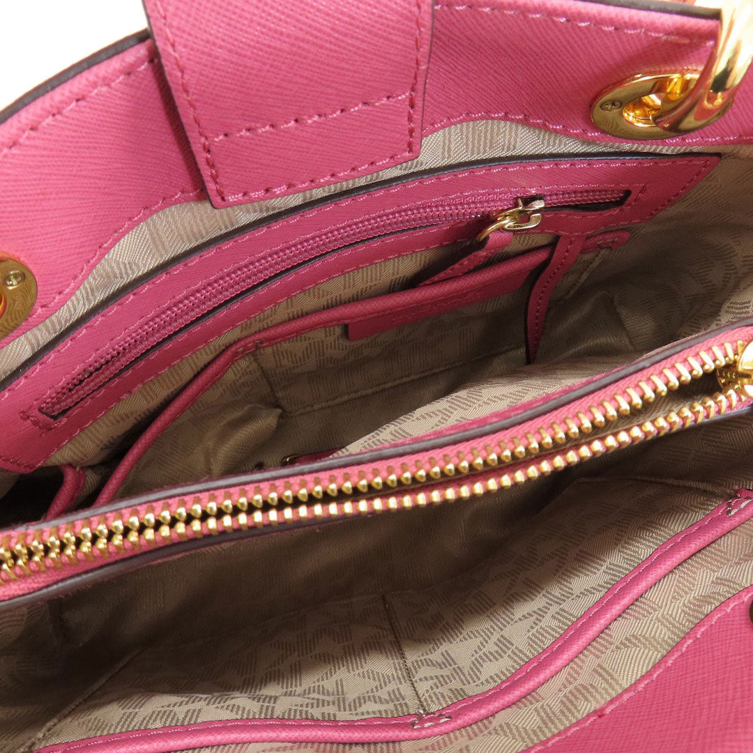 MICHAEL KORS Handbag PVC pink 2WAY Women Used Authentic