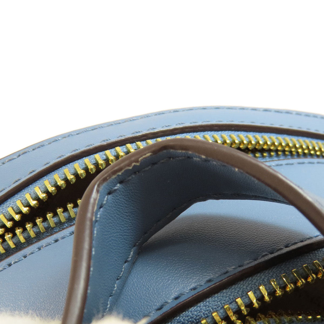 MICHAEL KORS Backpack Leather, Coated Canvas Brown MK signature Women Used Authentic