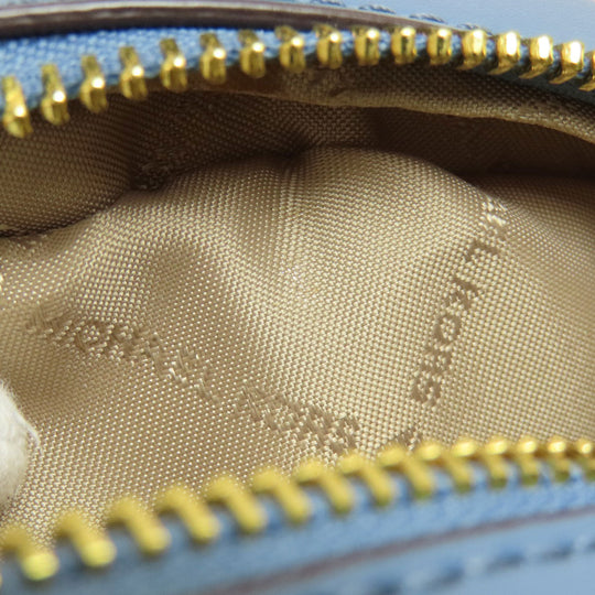 MICHAEL KORS Backpack Leather, Coated Canvas Brown MK signature Women Used Authentic