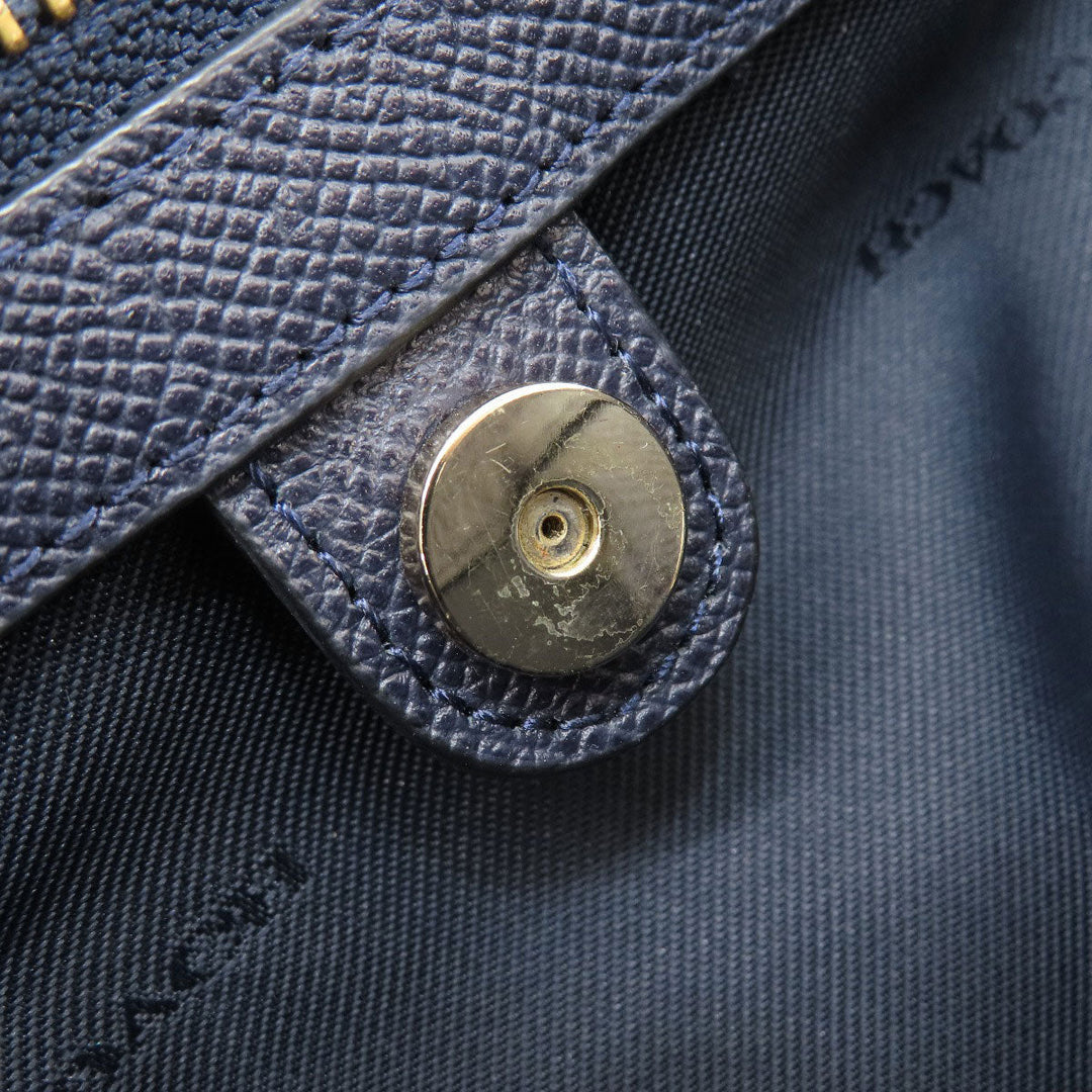 COACH Handbag 34563 leather purple logoMetal 2WAY Women Used Authentic