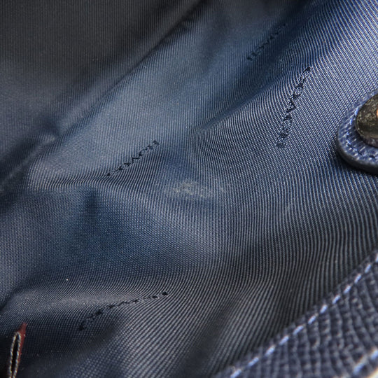 COACH Handbag 34563 leather purple logoMetal 2WAY Women Used Authentic