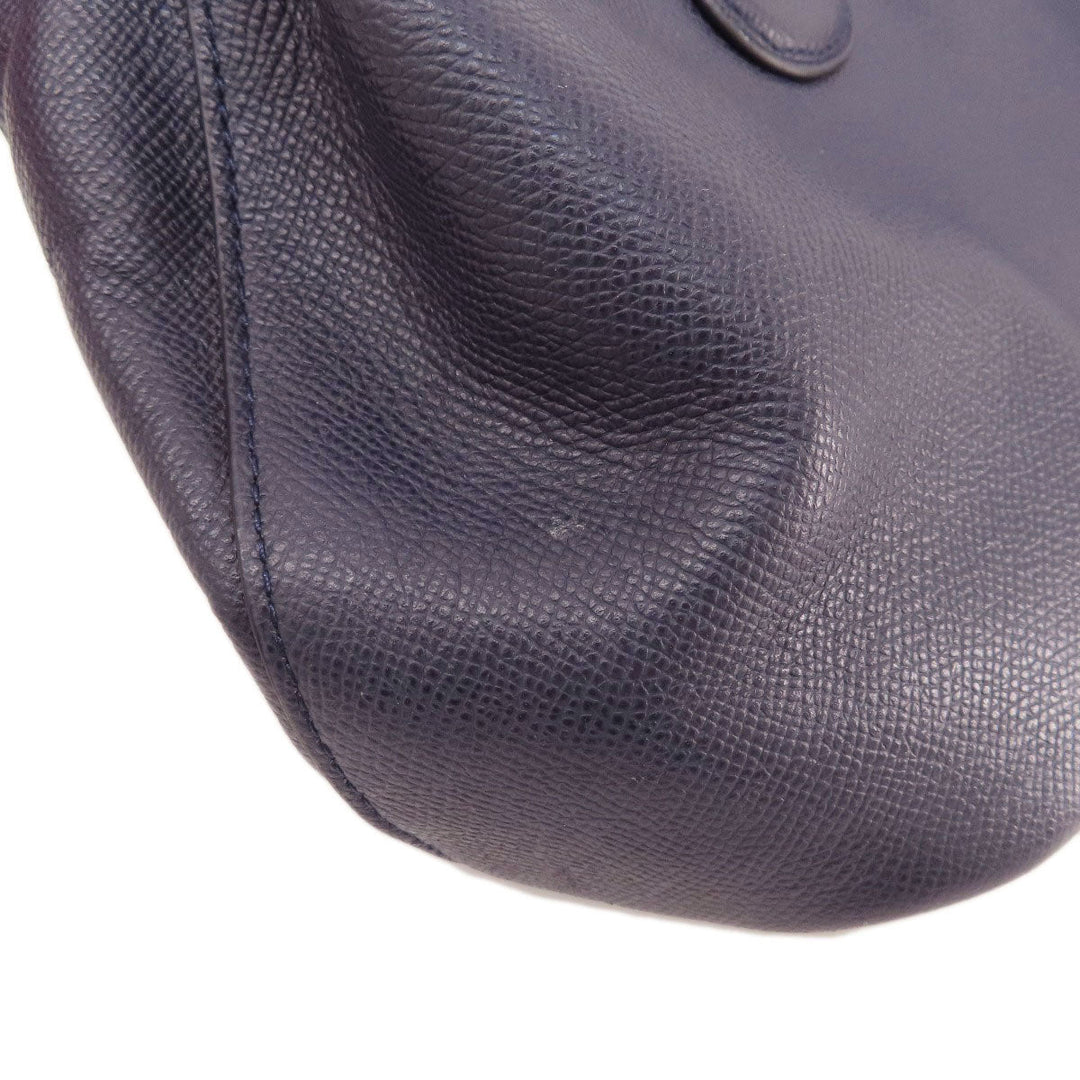 COACH Handbag 34563 leather purple logoMetal 2WAY Women Used Authentic