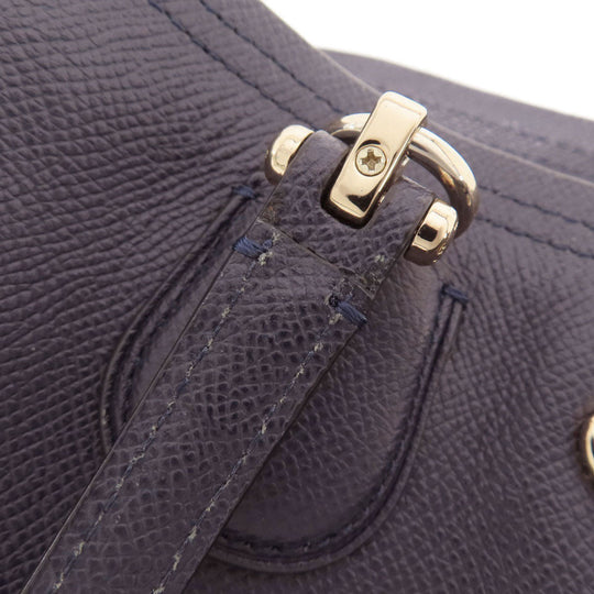 COACH Handbag 34563 leather purple logoMetal 2WAY Women Used Authentic