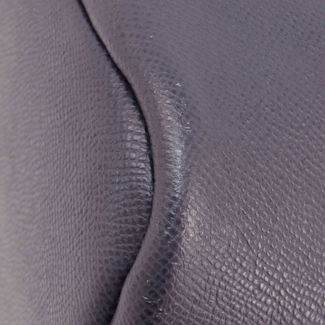 COACH Handbag 34563 leather purple logoMetal 2WAY Women Used Authentic