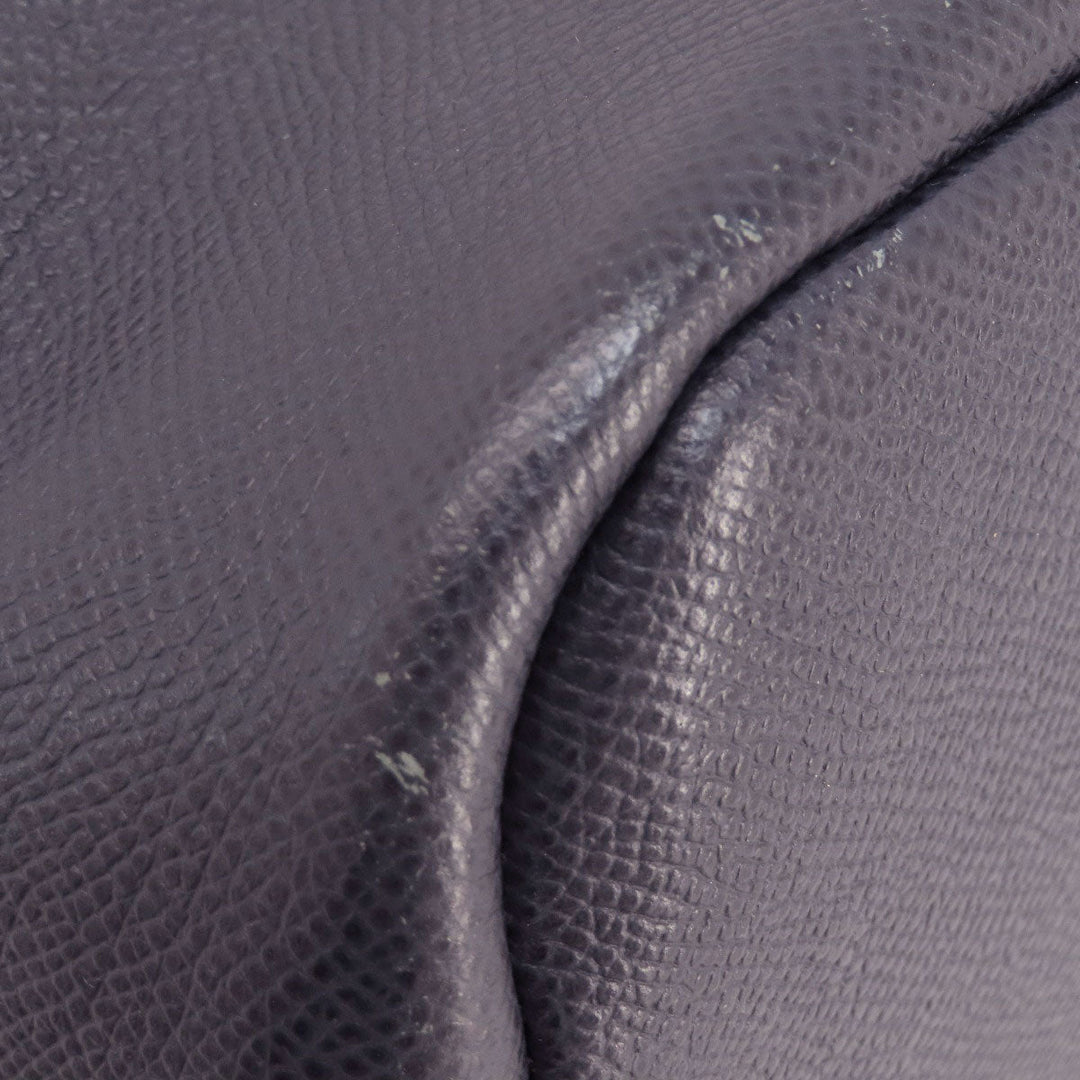 COACH Handbag 34563 leather purple logoMetal 2WAY Women Used Authentic