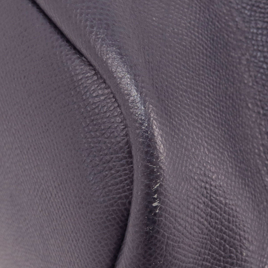 COACH Handbag 34563 leather purple logoMetal 2WAY Women Used Authentic