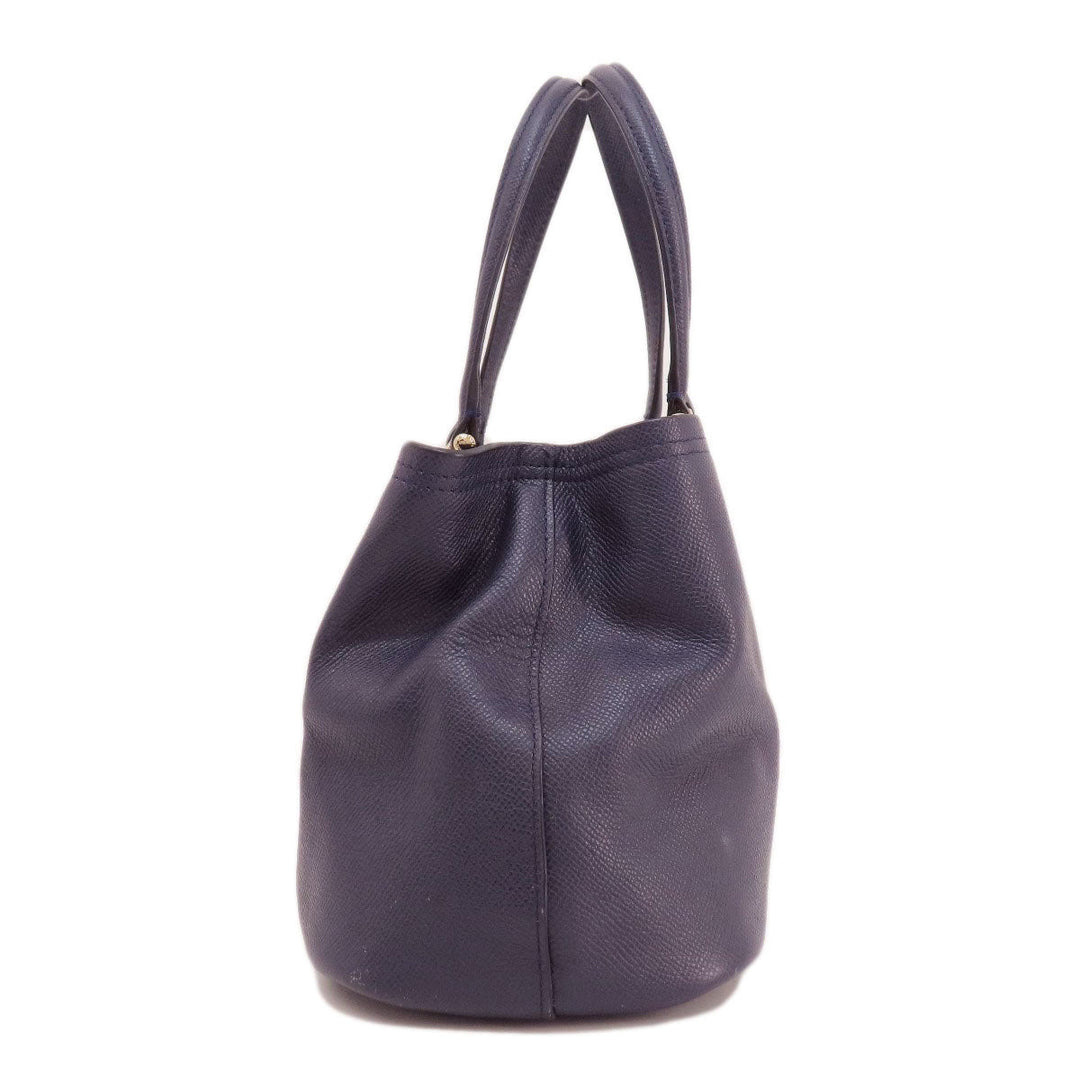 COACH Handbag 34563 leather purple logoMetal 2WAY Women Used Authentic