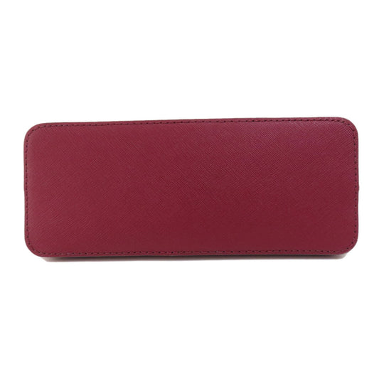 MICHAEL KORS Shoulder Bag leather Red logo Women Used Authentic