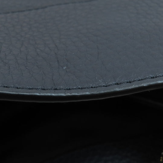 COACH Tote Bag F28997 leather Navy logo Women Used Authentic