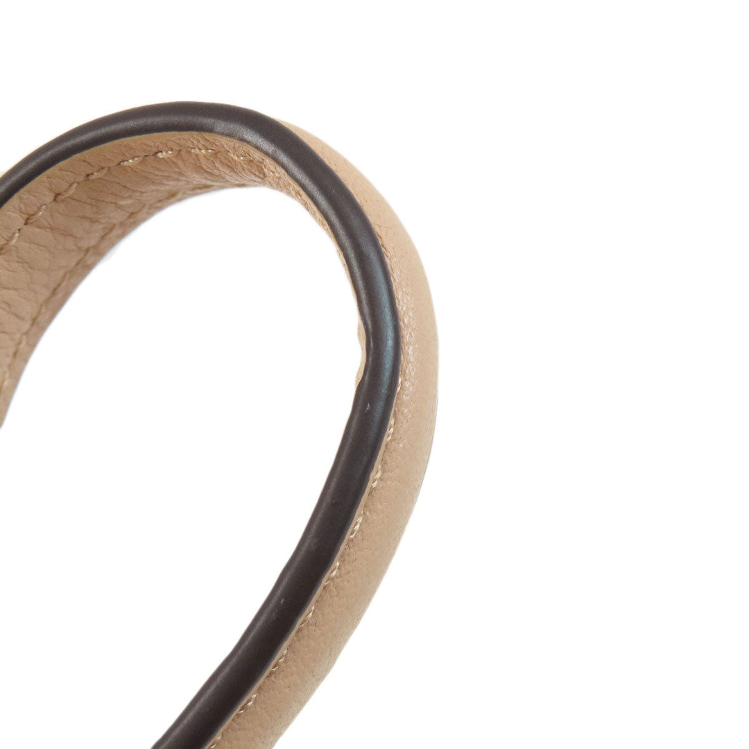 COACH Handbag F36675 leather beige 2WAY Women Used Authentic