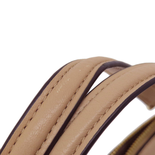 COACH Handbag F36675 leather beige 2WAY Women Used Authentic