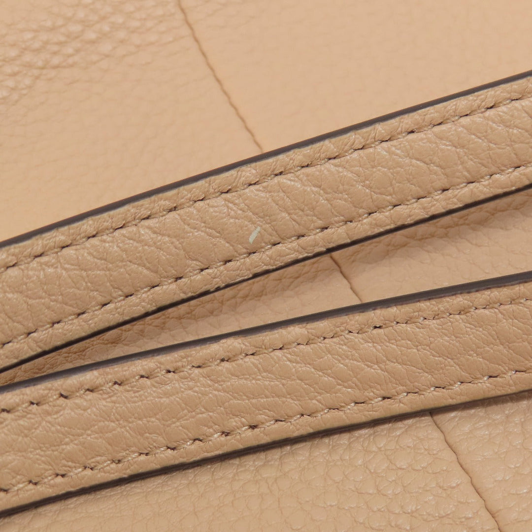 COACH Handbag F36675 leather beige 2WAY Women Used Authentic